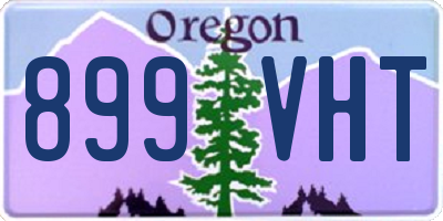 OR license plate 899VHT