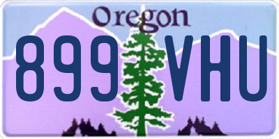 OR license plate 899VHU