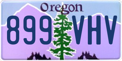 OR license plate 899VHV