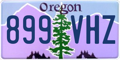 OR license plate 899VHZ