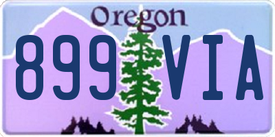 OR license plate 899VIA