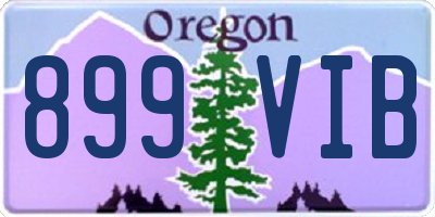 OR license plate 899VIB