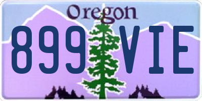 OR license plate 899VIE