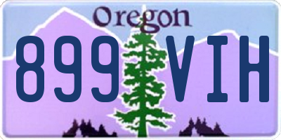OR license plate 899VIH
