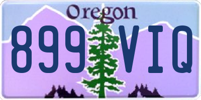 OR license plate 899VIQ