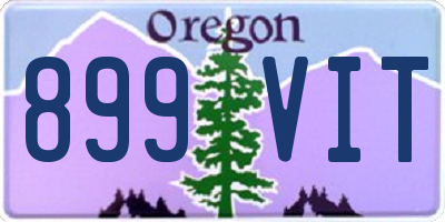 OR license plate 899VIT