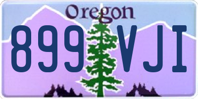 OR license plate 899VJI