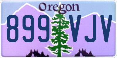 OR license plate 899VJV