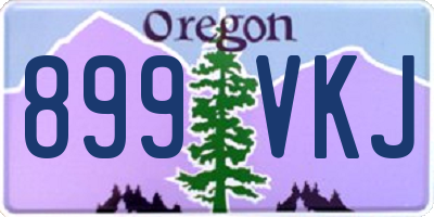 OR license plate 899VKJ