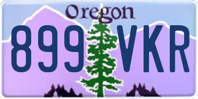 OR license plate 899VKR