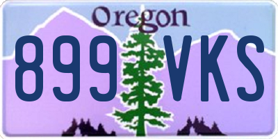 OR license plate 899VKS