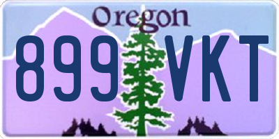 OR license plate 899VKT