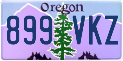 OR license plate 899VKZ