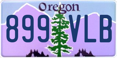 OR license plate 899VLB