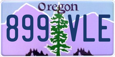 OR license plate 899VLE