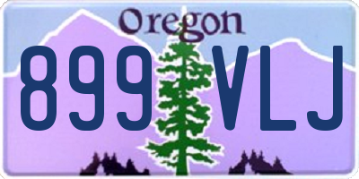 OR license plate 899VLJ