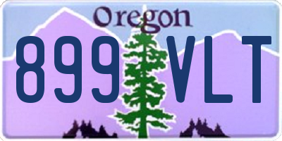OR license plate 899VLT