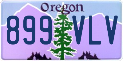 OR license plate 899VLV