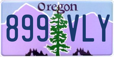 OR license plate 899VLY