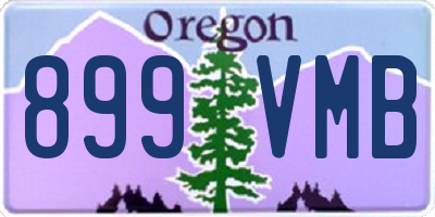 OR license plate 899VMB