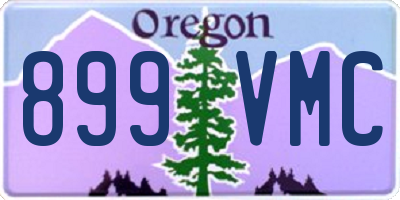 OR license plate 899VMC