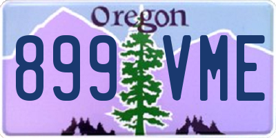 OR license plate 899VME