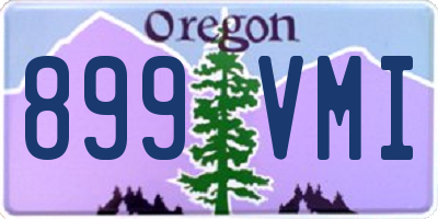 OR license plate 899VMI