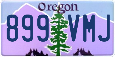 OR license plate 899VMJ