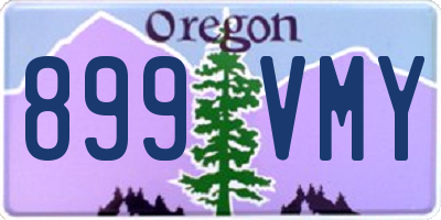 OR license plate 899VMY