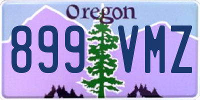 OR license plate 899VMZ