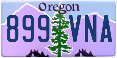 OR license plate 899VNA