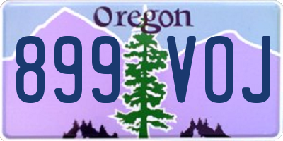 OR license plate 899VOJ