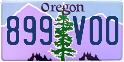 OR license plate 899VOO