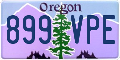 OR license plate 899VPE