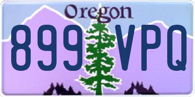 OR license plate 899VPQ