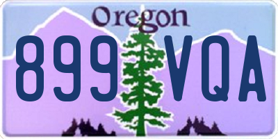 OR license plate 899VQA