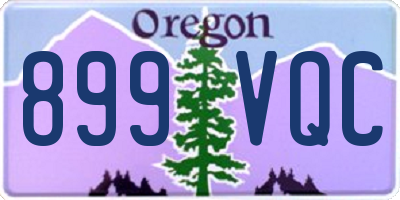 OR license plate 899VQC