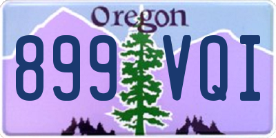 OR license plate 899VQI
