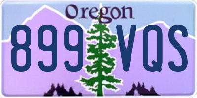 OR license plate 899VQS