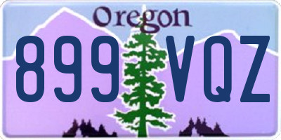 OR license plate 899VQZ