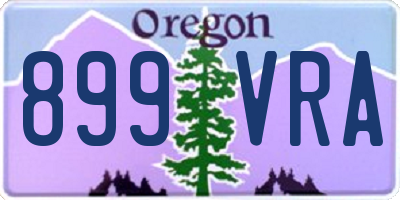 OR license plate 899VRA