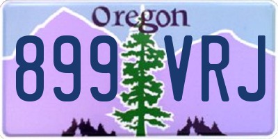 OR license plate 899VRJ