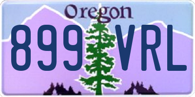 OR license plate 899VRL