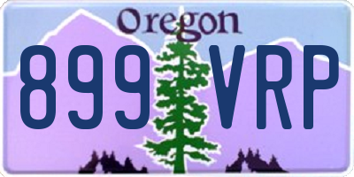 OR license plate 899VRP