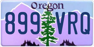 OR license plate 899VRQ