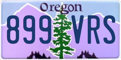 OR license plate 899VRS
