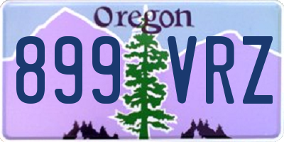 OR license plate 899VRZ