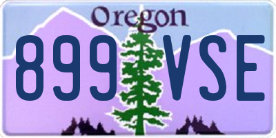 OR license plate 899VSE