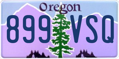 OR license plate 899VSQ