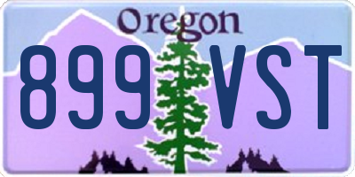 OR license plate 899VST